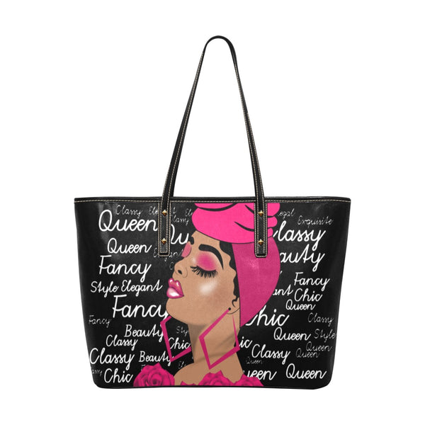 Royalty is She Afrocentric Tote  Melanin Queen Word Art Bag