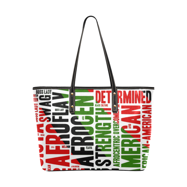 Afrocentric Tote Bag, Melanin Queen Bag, Word Swag Tote Bag- White
