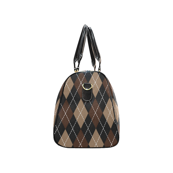 Brown Sugar Afrocentric Duffel Bag, Argyle Travel Bag