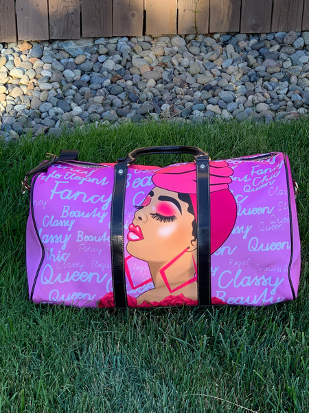 Fancy Rose Sun-Kissed Melanin Queen Afrocentric Travel Bag
