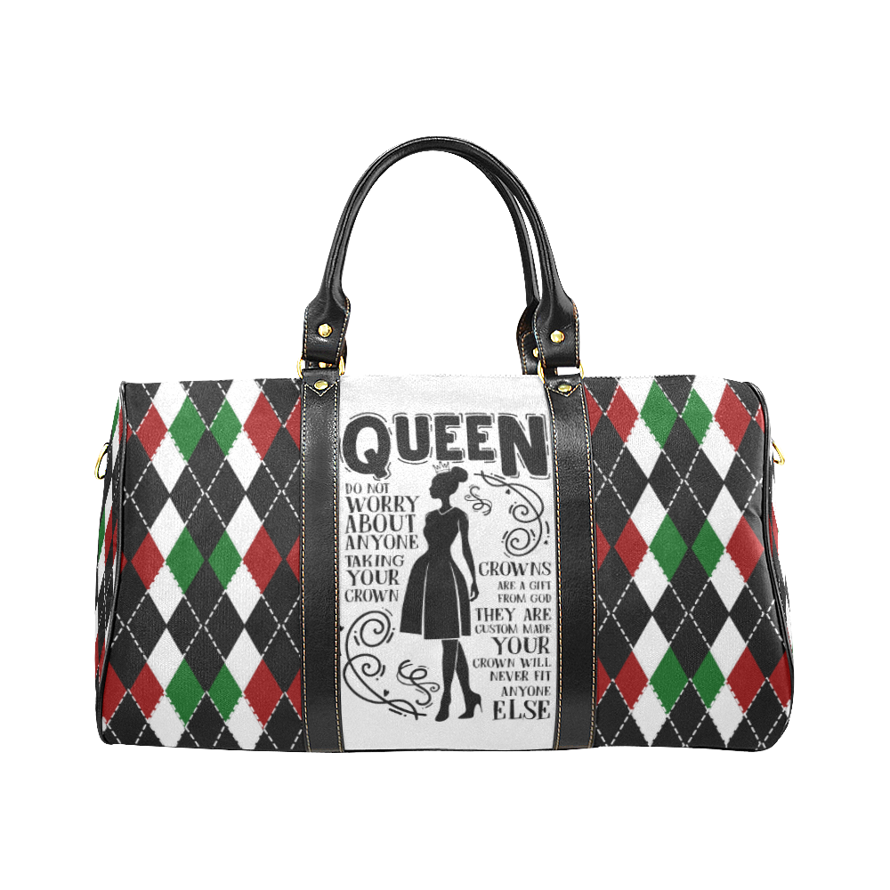 A Queen and her Crown Afrocentric Overnight/Weekender Travel Bag, Carry on