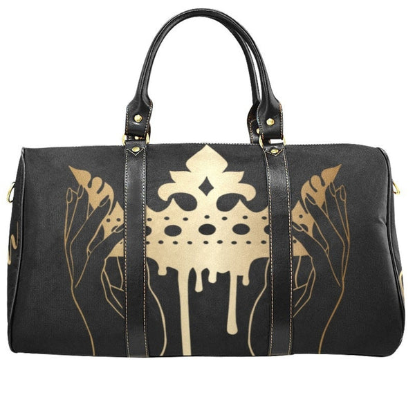 Personalized Queen Drip Travel Bag,  Waterproof Weekender Duffel Bag, Carry on
