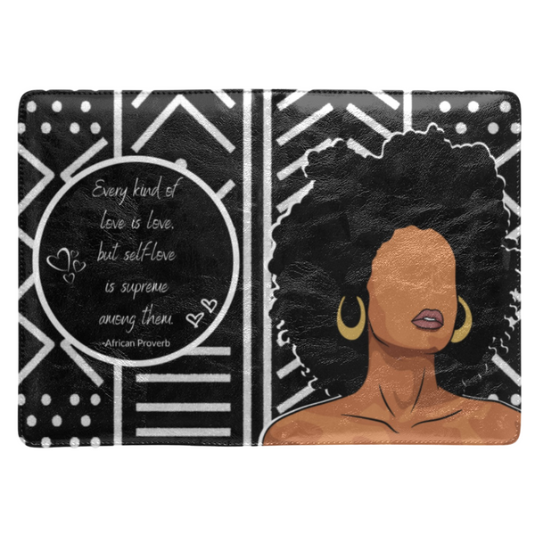 Afro Beauty Words of Wisdom-  African Proverbs 100 pg. Deluxe PU Leather Journal