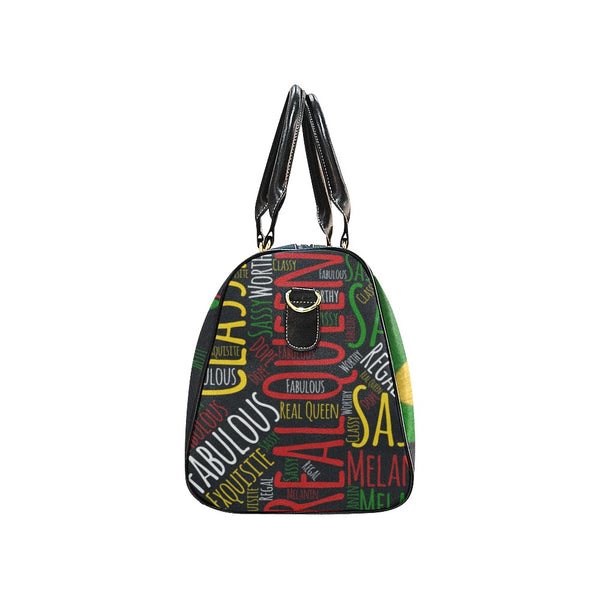 I AM Sassy Afrocentric Travel Bag, Melanin Queen Overnight/Weekender Duffel Bag, Carry on