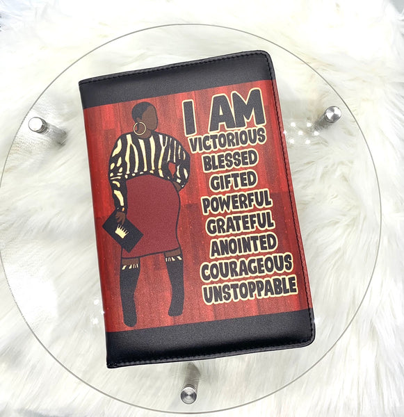 Afrocentric Motivational Journal, I AM a Black Queen,  Melanin Queen Journal, PU Leather Cover
