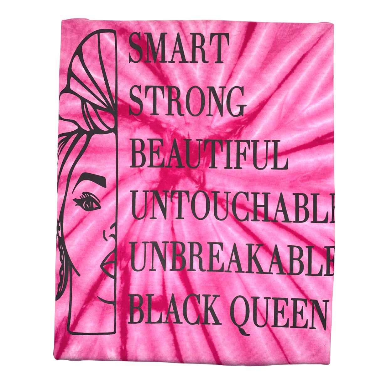 Black Queen Affirmations Premium Tie-Dyed T-Shirt