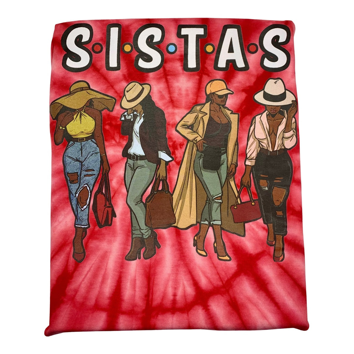 “Sistas” Premium Tie-Dyed T-Shirt