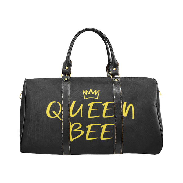 Queen Bee Afrocentric Travel Bag,  Waterproof Overnight/Weekender Duffel Bag, Carry on