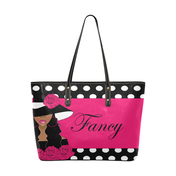 She's So Fancy Afrocentric Faux Leather Tote Bag