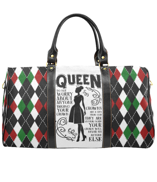 A Queen and her Crown Afrocentric Overnight/Weekender Travel Bag, Carry on
