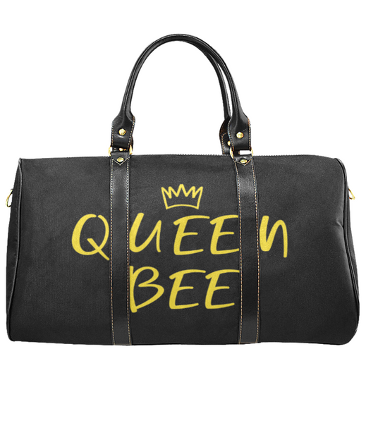 Queen Bee Afrocentric Travel Bag,  Waterproof Overnight/Weekender Duffel Bag, Carry on